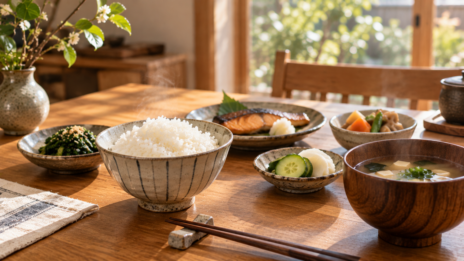 Everyday Japanese meal