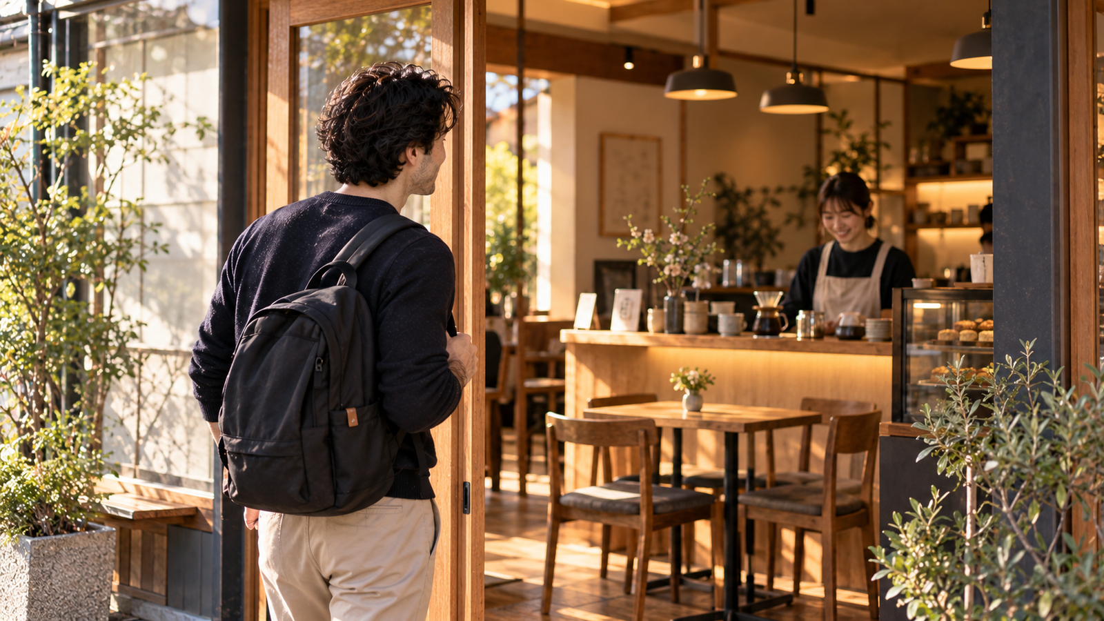 Everyday café interaction in Japan