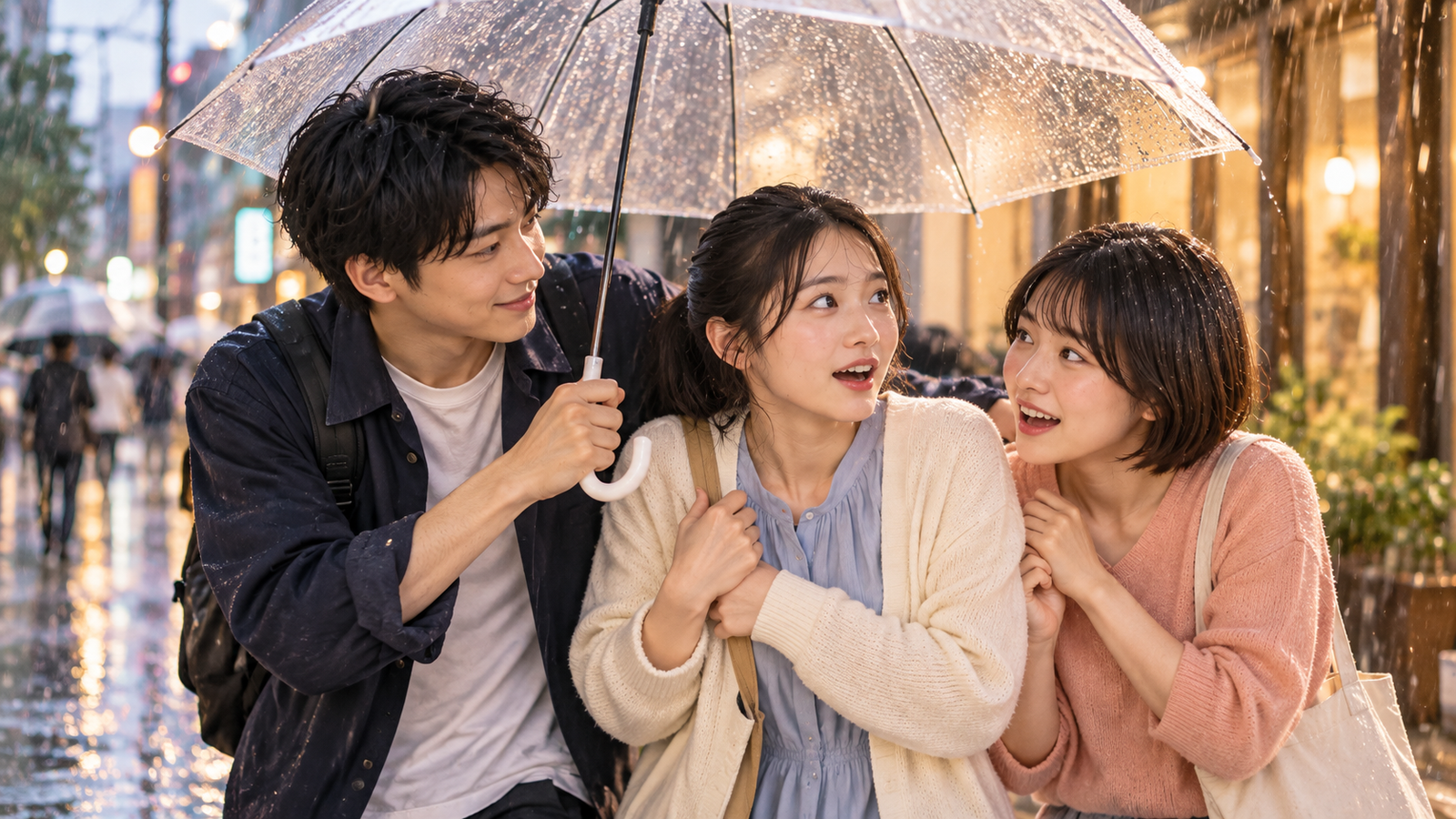 Story image 4, Three Friends In The Rain