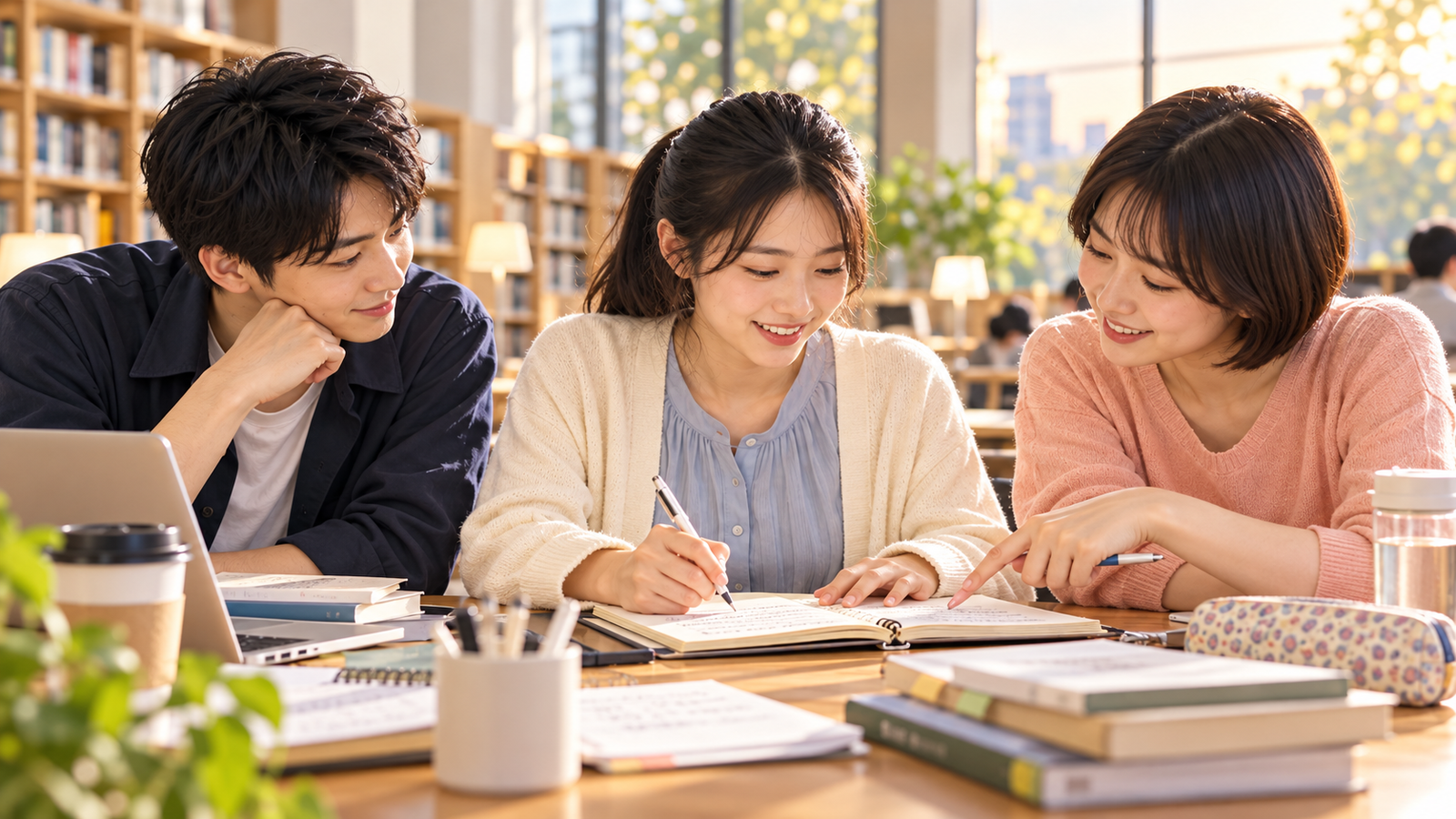 Story image 6, Studying At Dusk In The Library