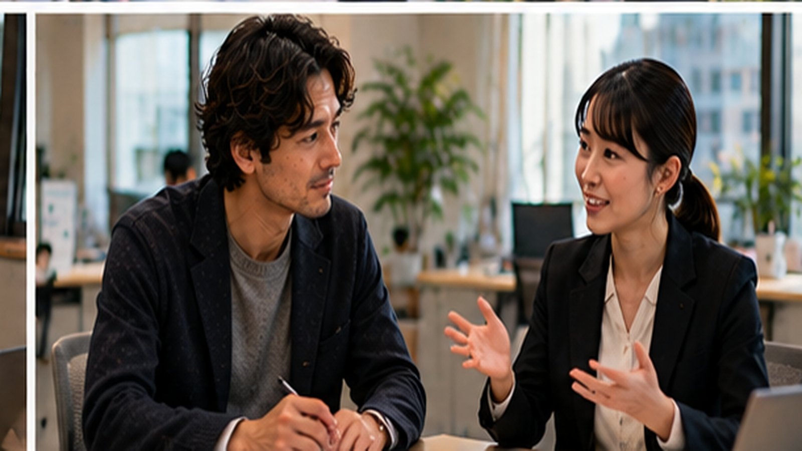 Adviser explains business and residence-status requirements to an international entrepreneur.